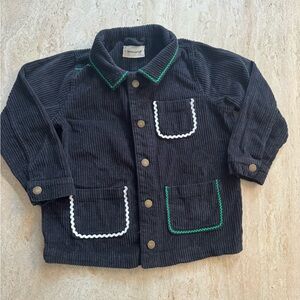 Misha & Puff, Licorice RickRack, Corduroy Chore Coat